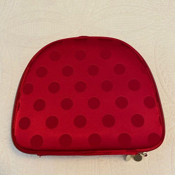 Estee Lauder Red Polka Dot Cosmetic Bag or Travel Bag. Brand New Never Used. - Picture 2 of 10